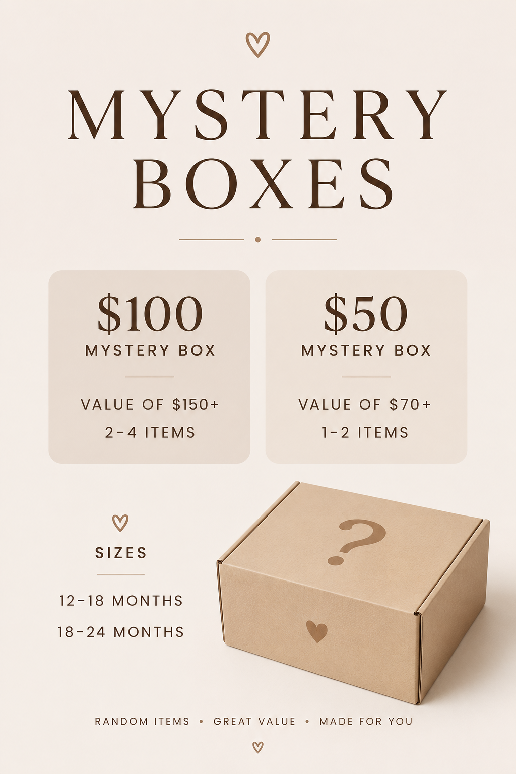 Pēpi Mystery Boxes